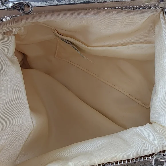 Vintage 1950s Whiting & Davis Gold Mesh Evening Bag Style 2908 Made in USA